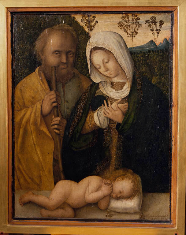 Sacra Famiglia (dipinto) di Zaganelli Bernardino; Zaganelli Francesco (sec. XVI)