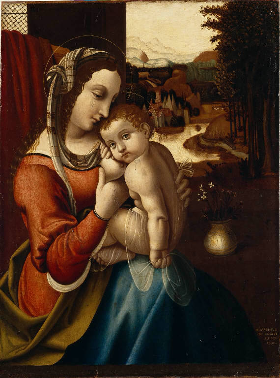 Madonna del Latte (dipinto) di Conti Bernardino de' (sec. XVI)