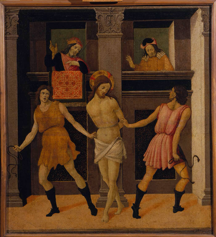Flagellazione di Cristo (dipinto) di Bartolomeo di Giovanni (secc. XV/ XVI)