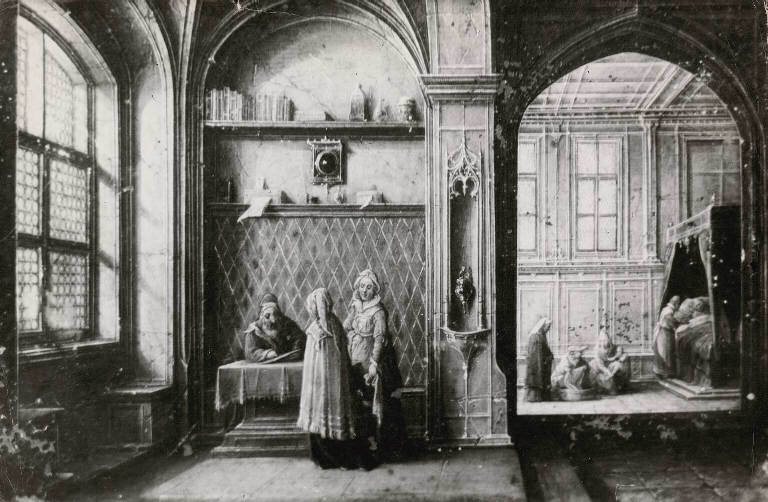 Nascita di San Giovanni Battista (?) (dipinto) di Steenwijk Hendrick (sec. XVII)