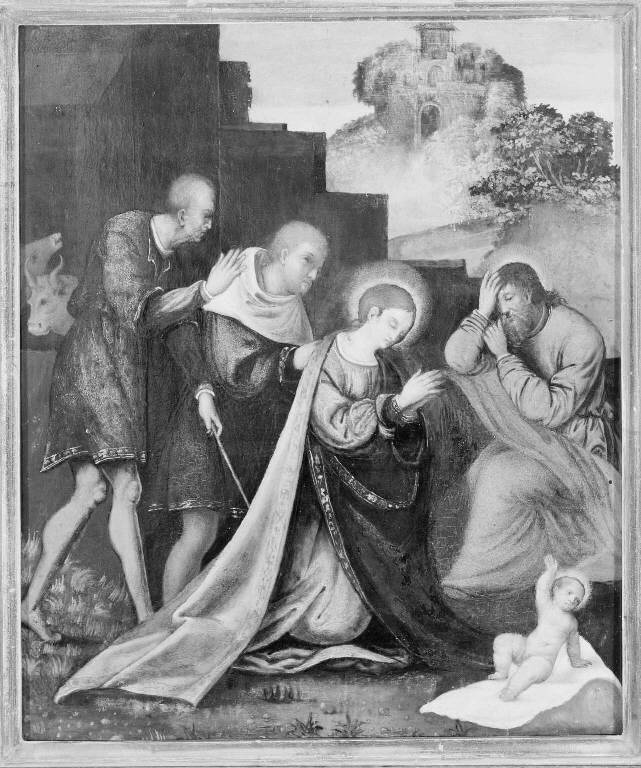 Adorazione dei pastori (dipinto) di Mazzolino Ludovico (sec. XVI)