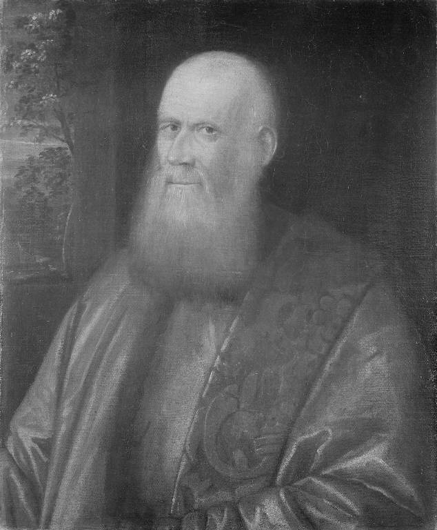 Ritratto di senatore veneziano (dipinto) di Zago Sante (attribuito) (sec. XVI)
