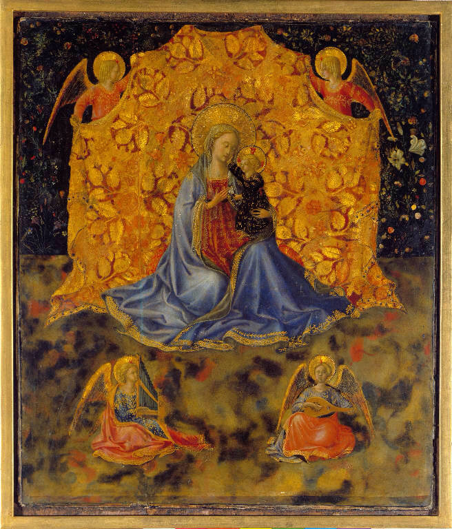 Madonna dell'Umiltà (dipinto) di Guido di Pietro detto Beato Angelico (e aiuti) (sec. XV)