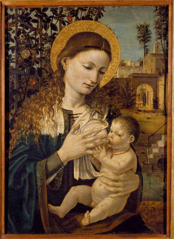 Madonna del Latte (dipinto) di Ambrogio da Fossano detto Bergognone (sec. XV)