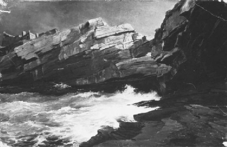 Golfo e rocca di La Spezia (dipinto) di Rosa Costantino (terzo quarto sec. XIX)