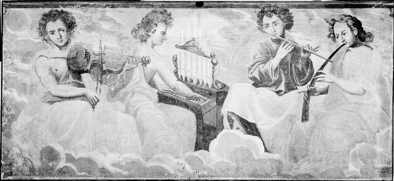 Angeli musicanti (dipinto) di Lanfranchi Bernardo (attribuito) (sec. XVI)