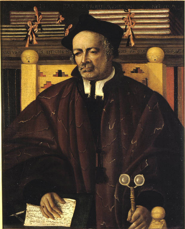 Ritratto del musico Gaspare De Albertis (dipinto) di Belli, Giuseppe (sec. XVI)