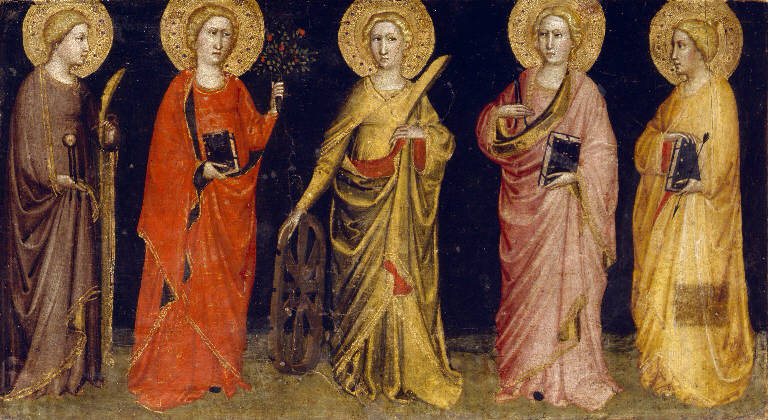 Sante (pannello dipinto) di Ambrogio di Baldese (sec. XIV)