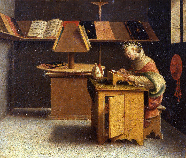 San Bonaventura docente (dipinto) di Pseudo Giovenone (sec. XVI)