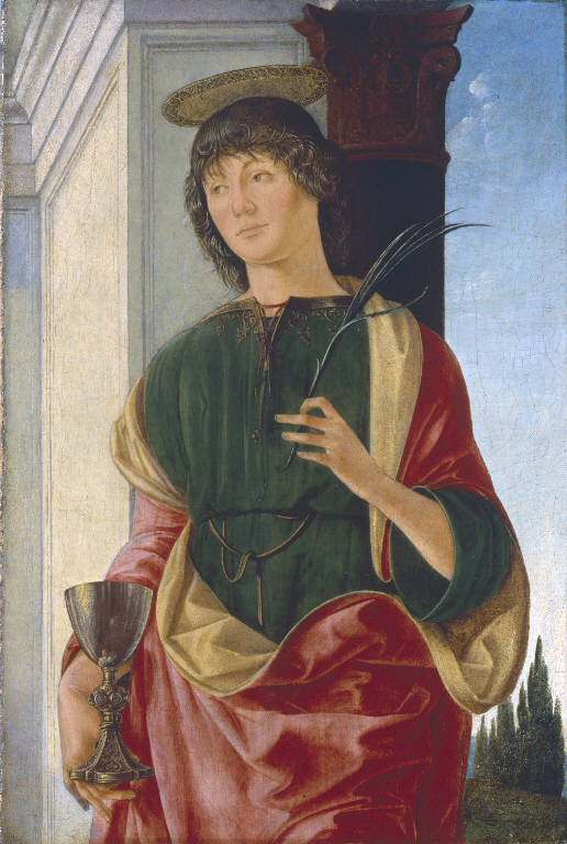 San Giovanni Evangelista (dipinto) di Costa Lorenzo (sec. XV)