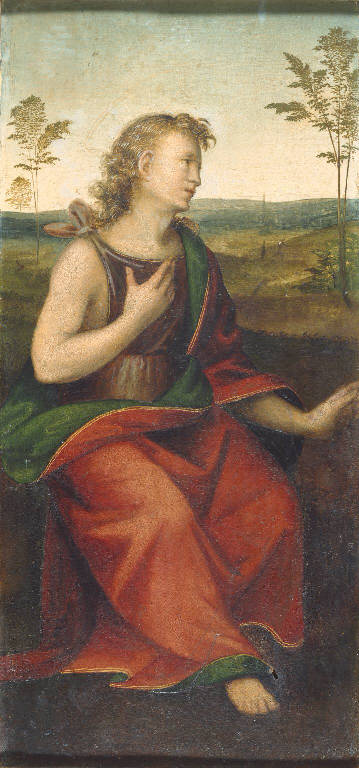 San Giovanni Evangelista (dipinto) di Albertinelli Mariotto (sec. XVI)