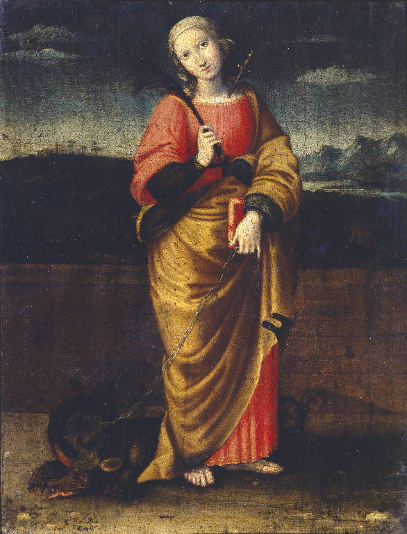 Santa Margherita d'Antiochia (dipinto) di Viti Timoteo (sec. XVI)