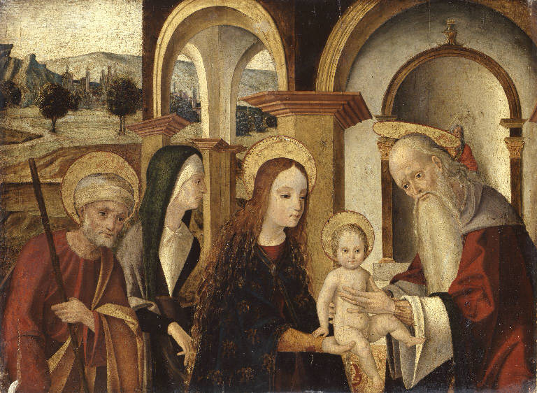 Presentazione di Gesù al tempio (dipinto) di Coltellini Michele (sec. XVI)