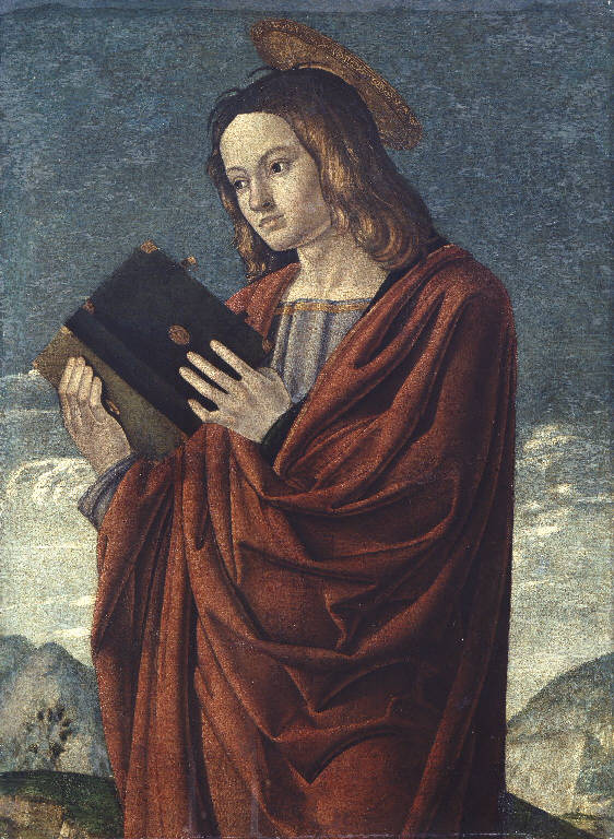 San Giovanni Evangelista (dipinto) di Morone Domenico (sec. XVI)