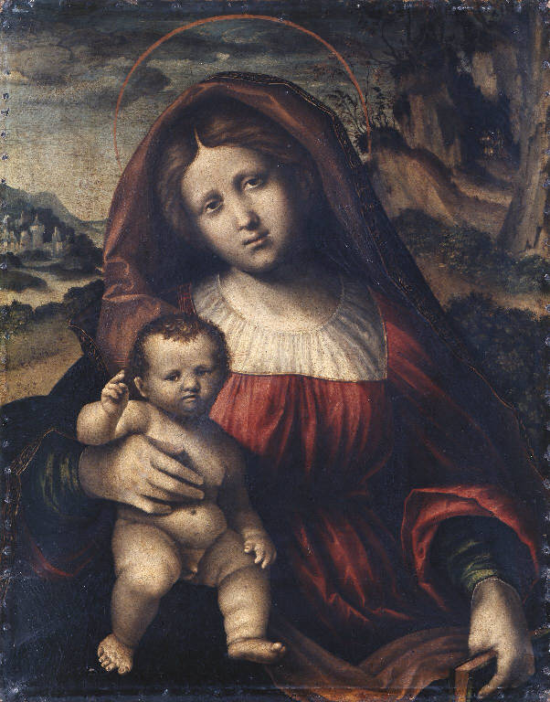 Madonna con Bambino (dipinto) di Giolfino Nicolò (sec. XVI)
