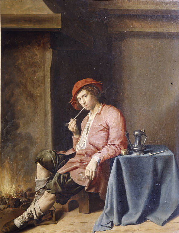 Giovane fumatore (dipinto) di Molenaer Jan Miense (sec. XVII)