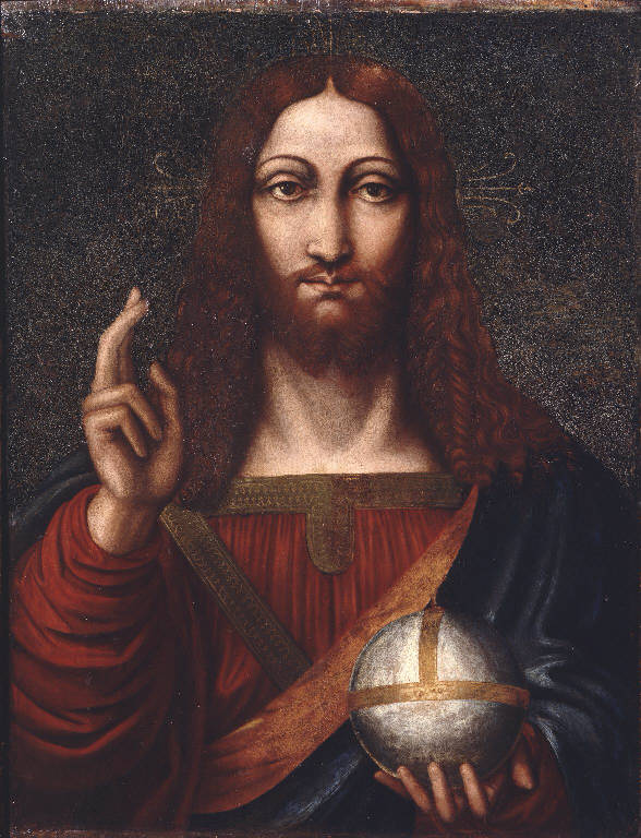 Cristo salvatore (dipinto) - ambito milanese (sec. XVI)