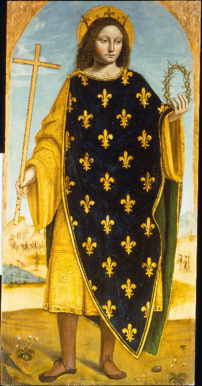 San Luigi IX (dipinto) di Ambrogio da Fossano detto Bergognone (sec. XVI)