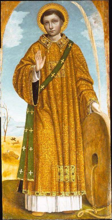 San Vincenzo di Saragozza (dipinto) di Ambrogio da Fossano detto Bergognone (sec. XVI)