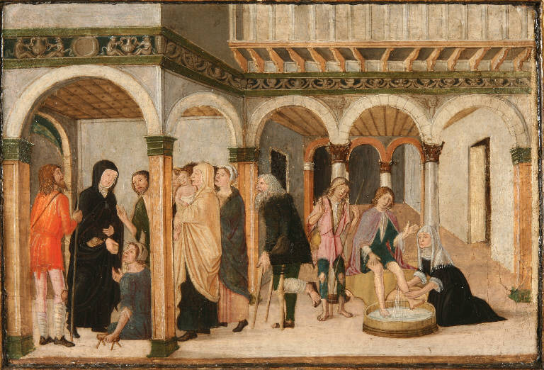 Opere di misericordia, Allegoria della Carità (dipinto) - ambito bergamasco (fine sec. XV)