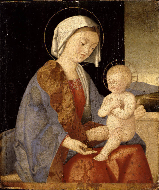 Madonna con Bambino (dipinto) di Catena Vincenzo (maniera) (inizio sec. XVI)