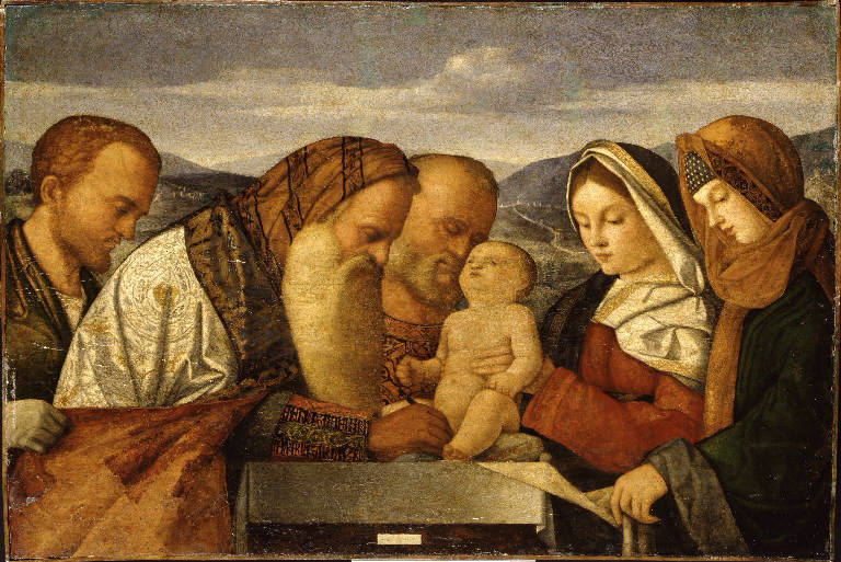 Circoncisione di Gesù Bambino (dipinto) di Bellini Giovanni detto Giambellino (scuola) (inizio sec. XVI)