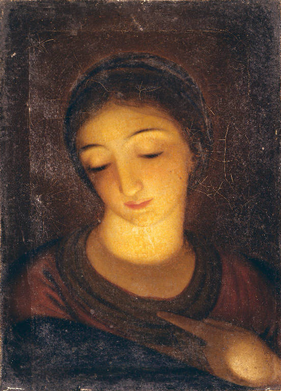 Madonna, Ritratto d'uomo (dipinto) - ambito lombardo (sec. XIX)