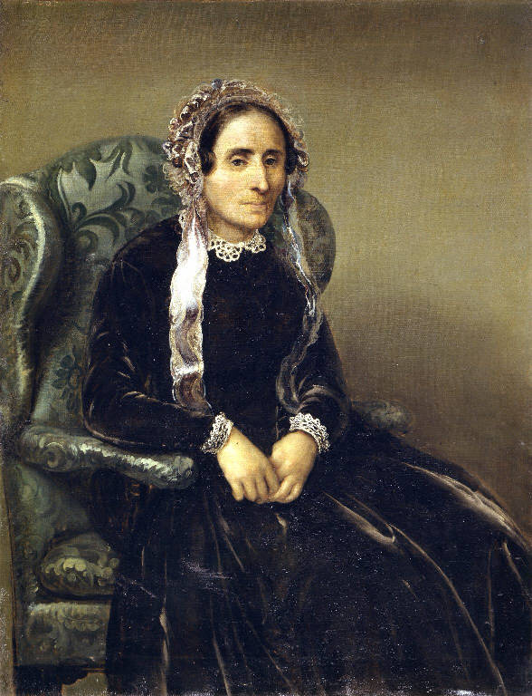 Ritratto di Giuseppina Luzac Weiss (dipinto) di Rillosi Giuseppe (sec. XIX)
