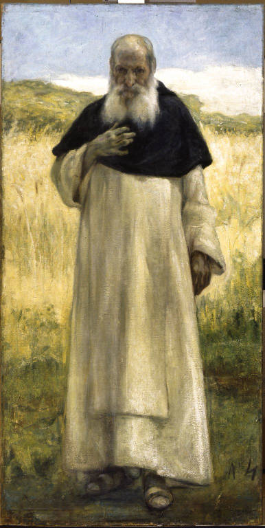 Frate domenicano (dipinto) di Brugnetti Pietro (sec. XX)
