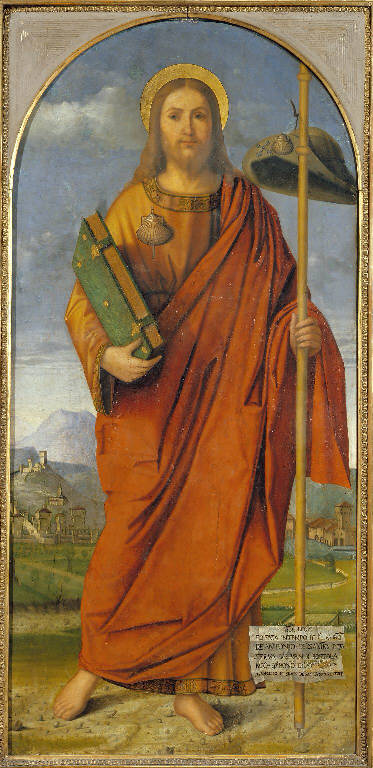 San Giacomo il Maggiore (dipinto) di Francesco di Simone detto Francesco di Simone da Santacroce (sec. XVI)