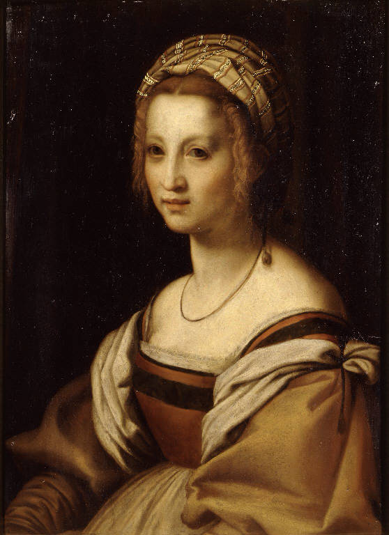 Ritratto di donna (dipinto) - ambito toscano (sec. XIX)