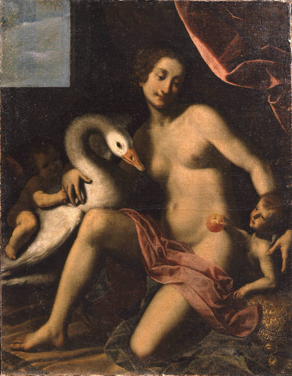 Leda e il cigno (dipinto) - ambito milanese (sec. XVII)