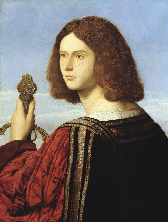 Ritratto di giovane gentiluomo con spada (dipinto) di Catena Vincenzo (sec. XVI)