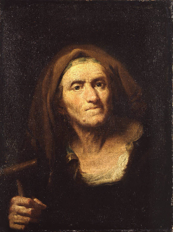 Ritratto di vecchia (dipinto) di Nazari Bartolomeo (sec. XVIII)