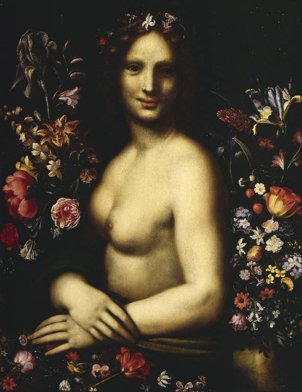 La nuda di Leonardo, Flora (dipinto) di Procaccini Carlo Antonio; Procaccini Giulio Cesare (sec. XVII)