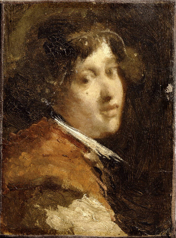 Ritratto d'uomo (dipinto) di Favretto Giacomo (sec. XIX)