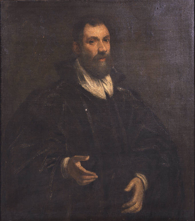 Ritratto d'uomo (dipinto) di Muttoni Pietro detto Pietro della Vecchia (cerchia) (sec. XVII)