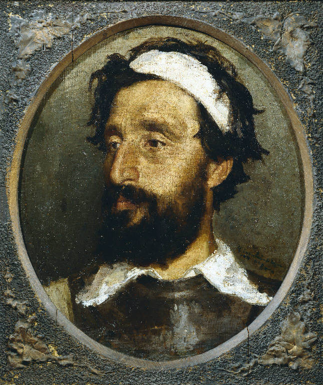 Autoritratto di Giovanni Cavalleri (?) (dipinto) di Cavalleri Giovanni detto Rana (sec. XIX)