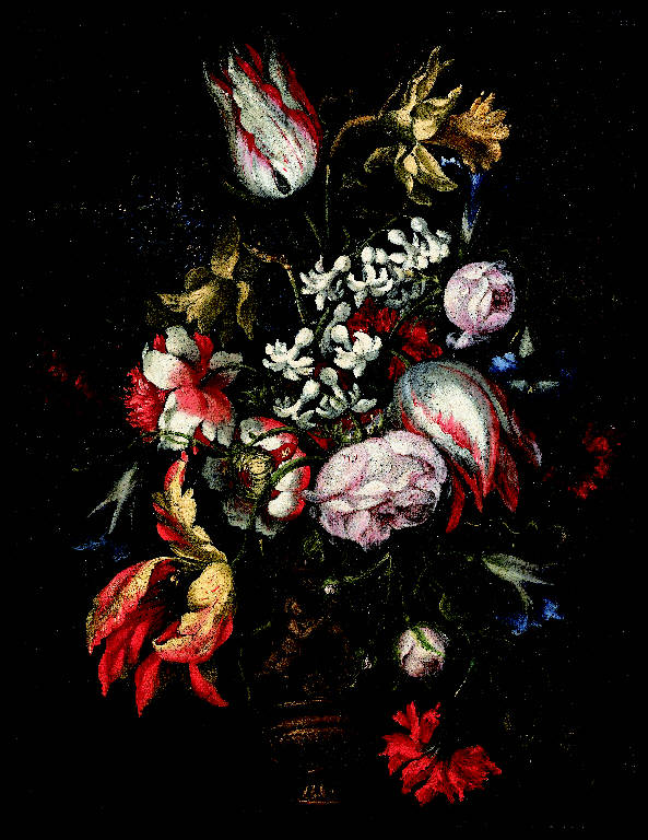 natura morta con vaso di fiori (dipinto) di Recco, Giuseppe (maniera) (sec. XVII)