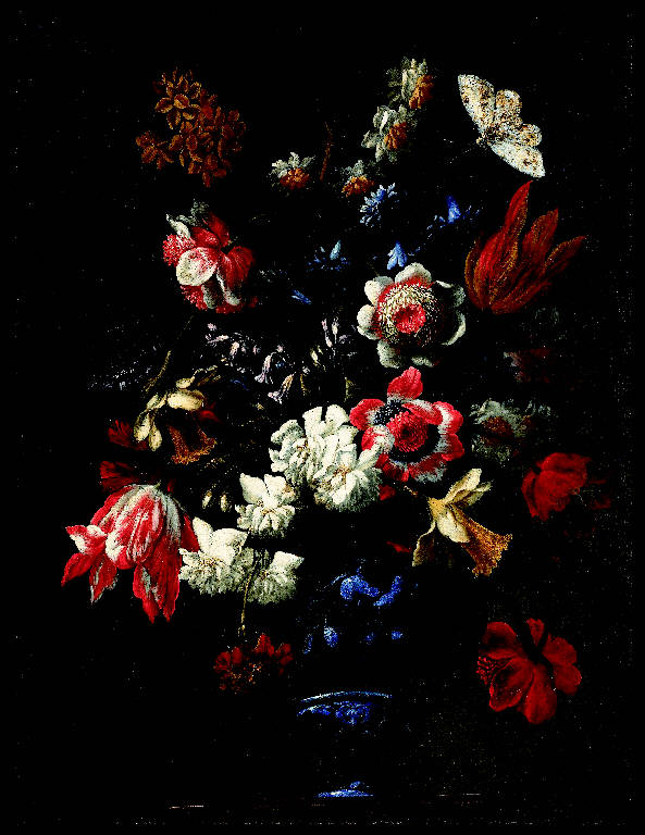 natura morta con vaso di fiori (dipinto) di Recco, Giuseppe (maniera) (sec. XVII)