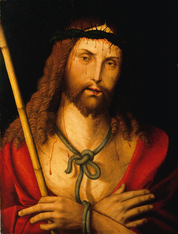 Ecce Homo (dipinto) di Maineri, Giovanni Francesco (cerchia) (sec. XVI)