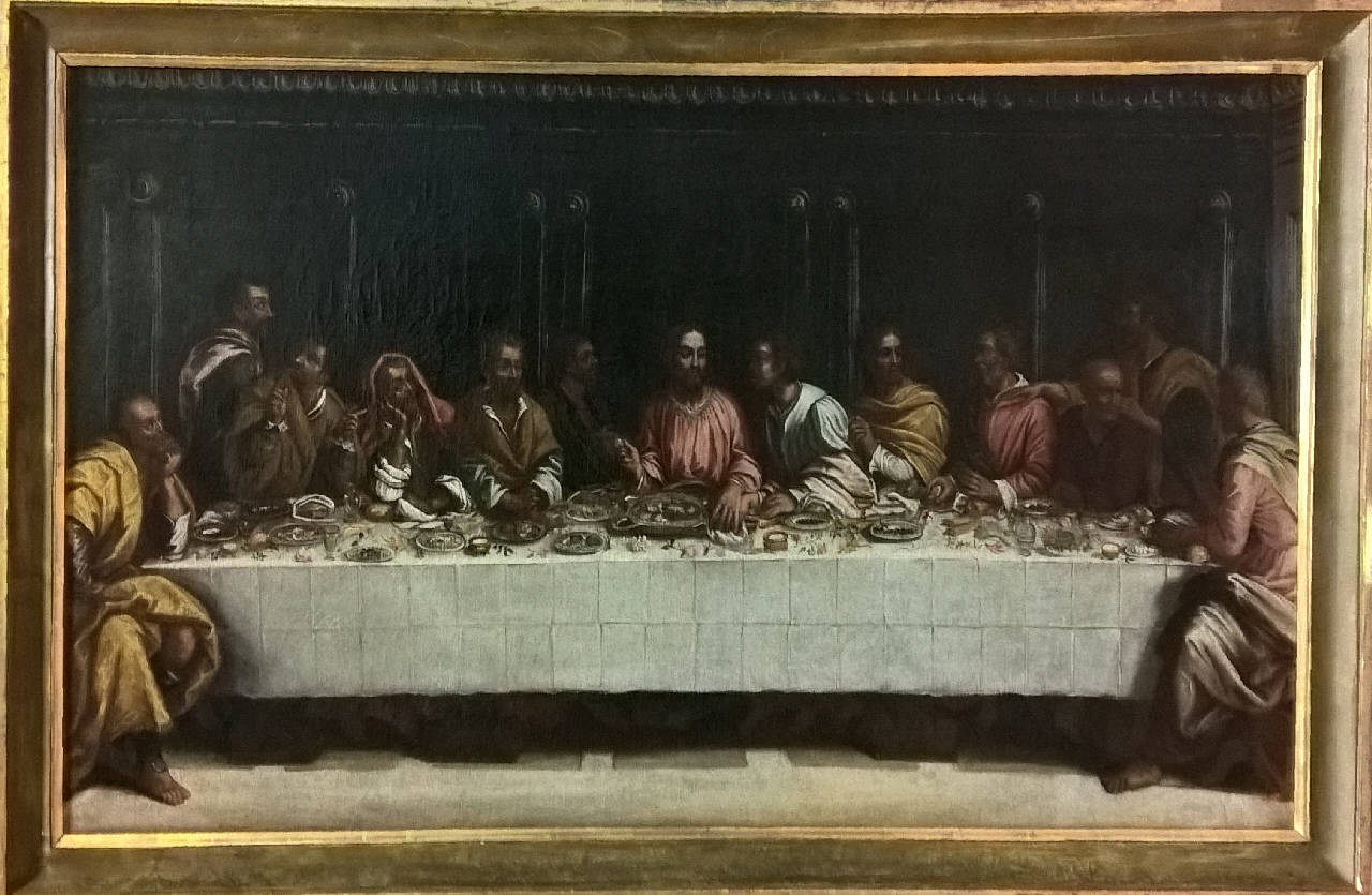 ultima cena (dipinto) - ambito bergamasco (primo quarto sec. XVII)