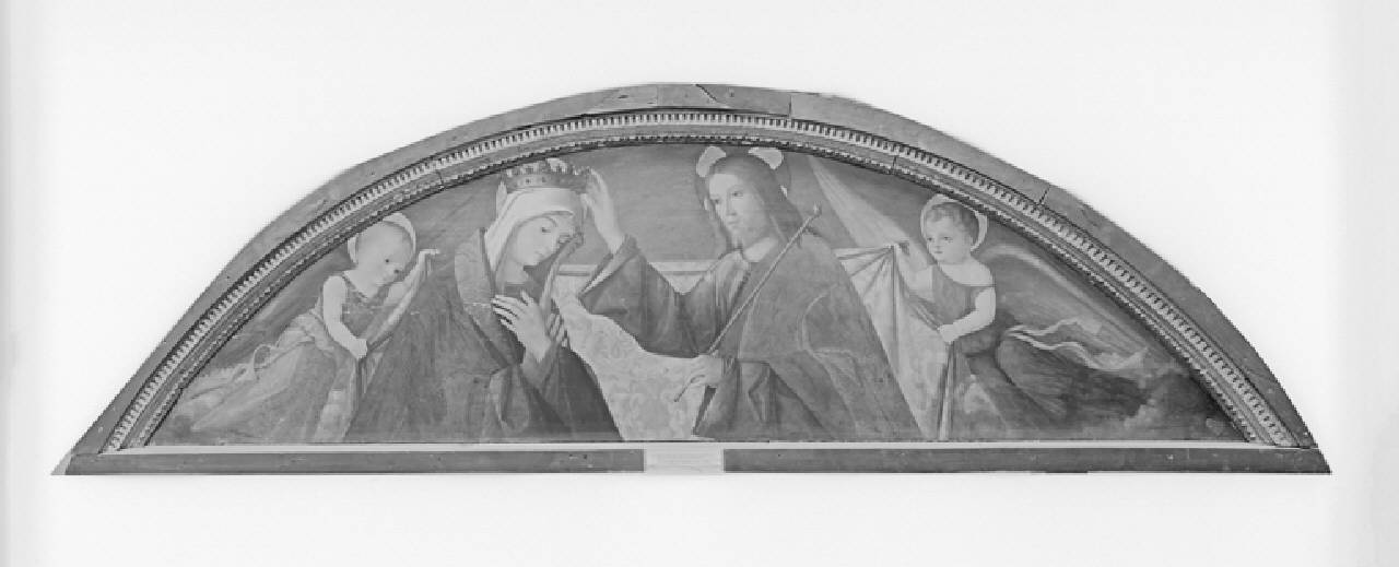 incoronazione di Maria Vergine (dipinto) di Francesco di Simone detto Francesco di Simone da Santacroce (sec. XVI)
