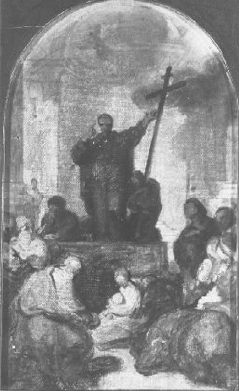 predica di San Francesco Saverio (dipinto) di Coghetti Francesco (sec. XIX)