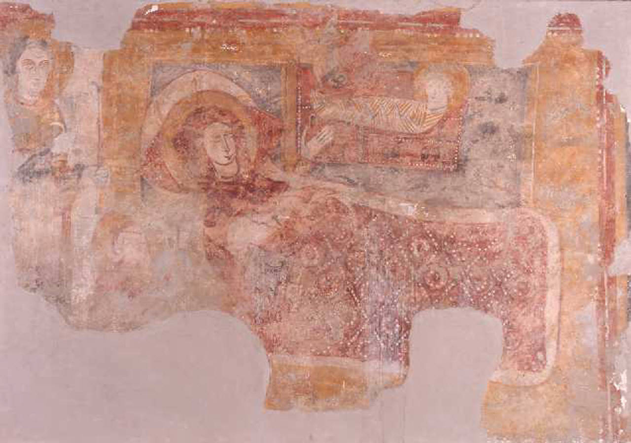 natività di Gesù (dipinto) - scuola lombarda (prima metà sec. XIII)