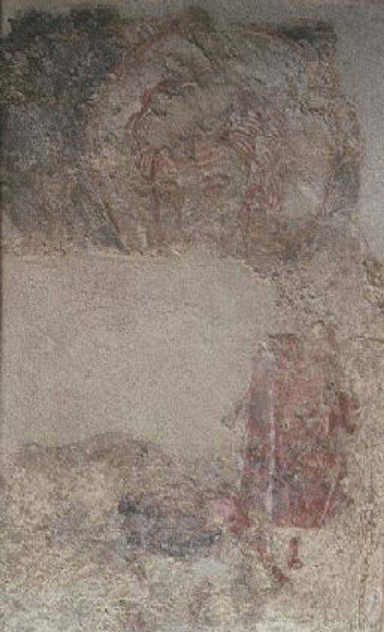 testa di Santo (dipinto) - scuola lombarda (prima metà sec. XIII)