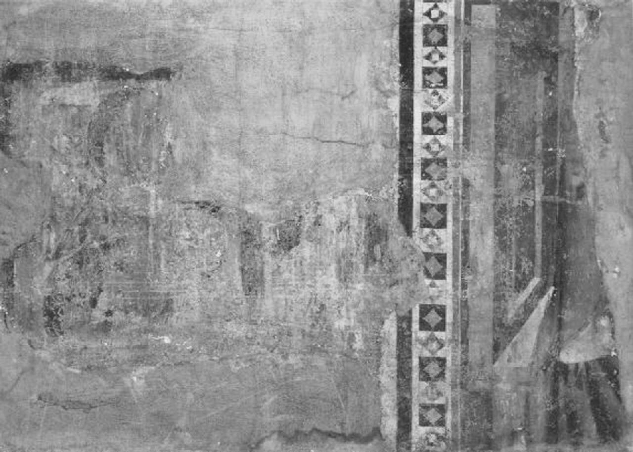 fregio decorativo (dipinto) - scuola lombarda (sec. XIV)