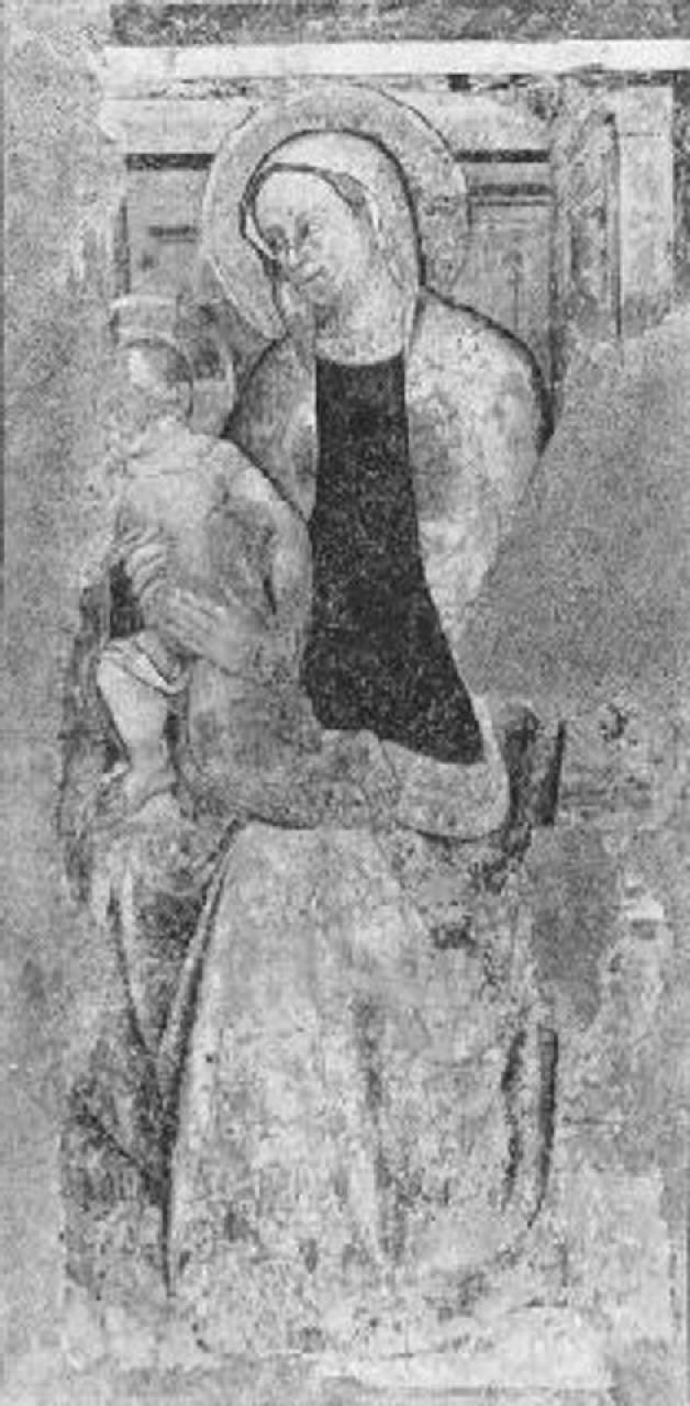 Madonna con Bambino in trono (dipinto) - ambito bergamasco (ultimo quarto sec. XIV)