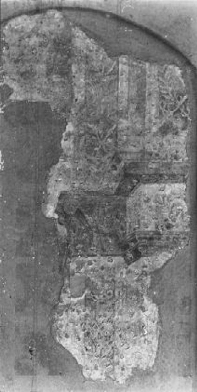 architettura con capitello (dipinto) di Bramante Donato (bottega) (sec. XV)