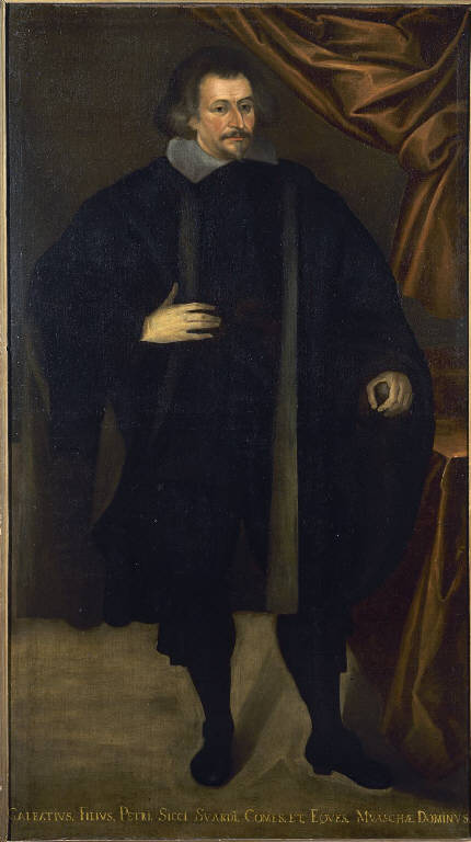 ritratto del conte e cavaliere Galeazzo Secco Suardo (dipinto) - ambito lombardo (sec. XVII)